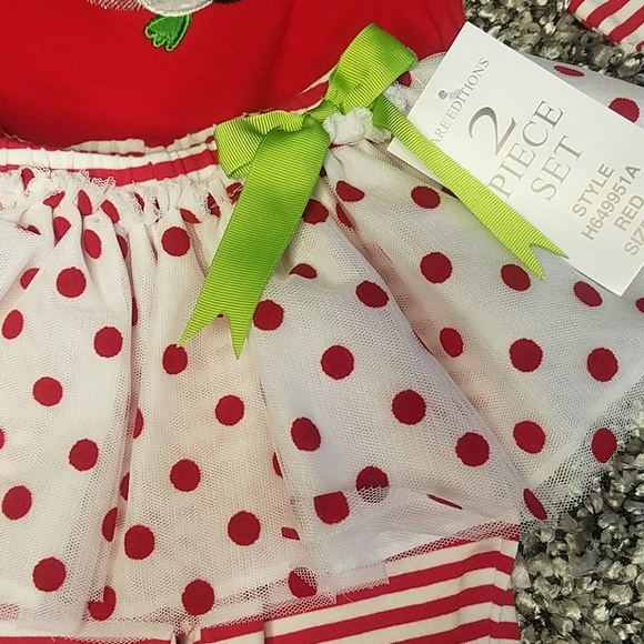 Rare Edition holiday 2-piece holiday set 9mos - Picture 6 of 7